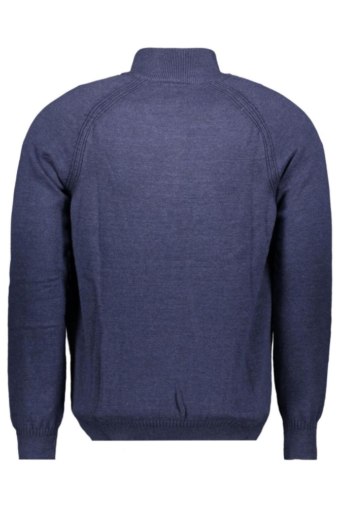 PULLOVER HALF ZIP 25GN430 1681 Navy Ocean Melange